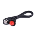 Picture of Rugged Radios Hole Mount Push to Talk Cable (PTT) with 48 Straight Cord for Intercoms