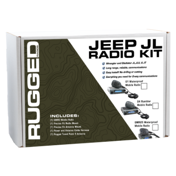 Picture of Rugged Radios Jeep Wrangler JL/JLU/Gladiator JT 2-Way GMRS Radio Kit 25 Watt - GMR25 Waterproof