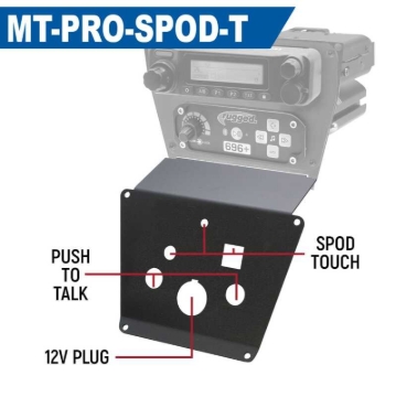 Picture of Rugged Radios Polaris RZR PRO XP/Turbo R/PRO R Dash Mount - Scosche M8RIX