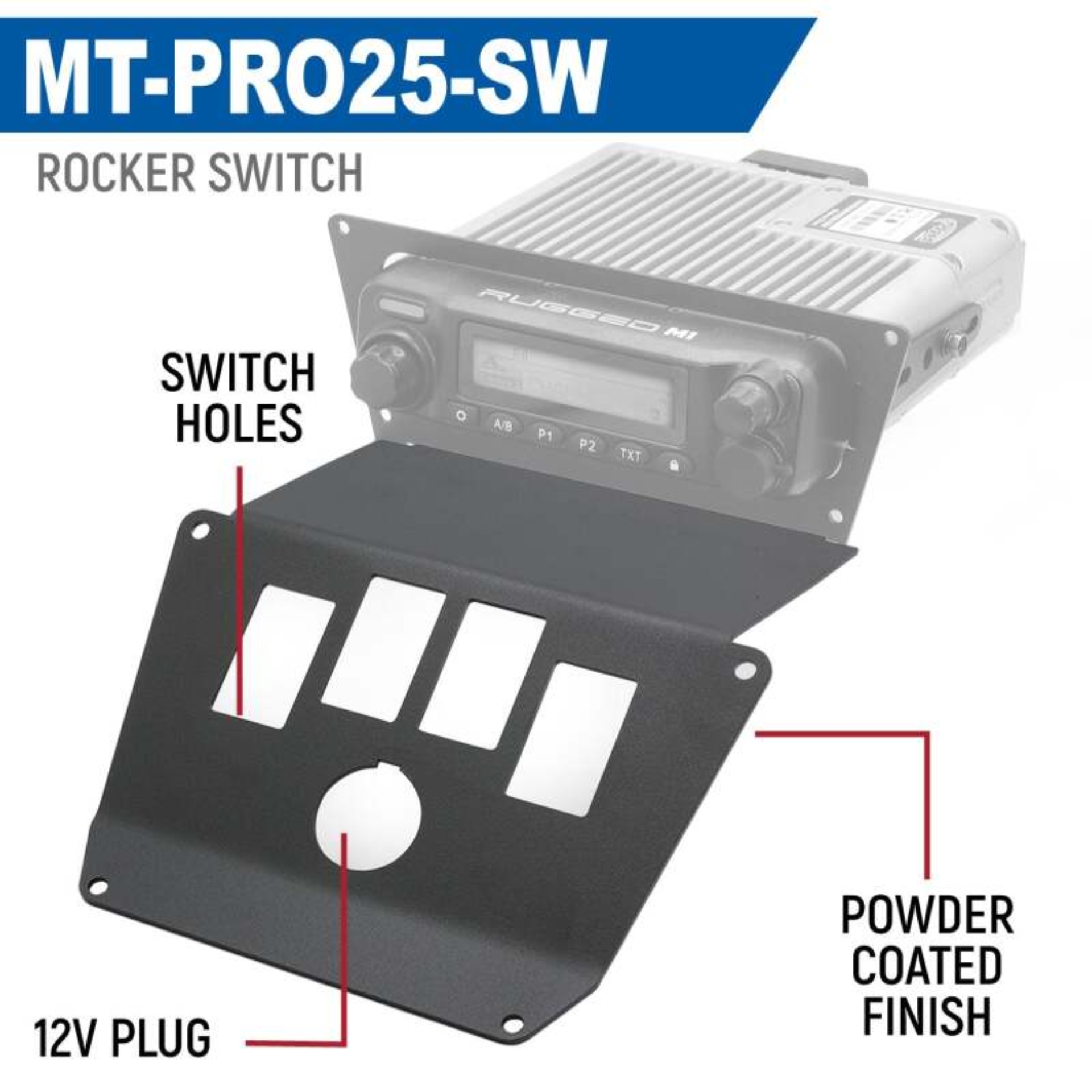 Picture of Rugged Radios 2025 Polaris RZR Pro XP/Pro R/Pro S Radio Mount Jack Mount
