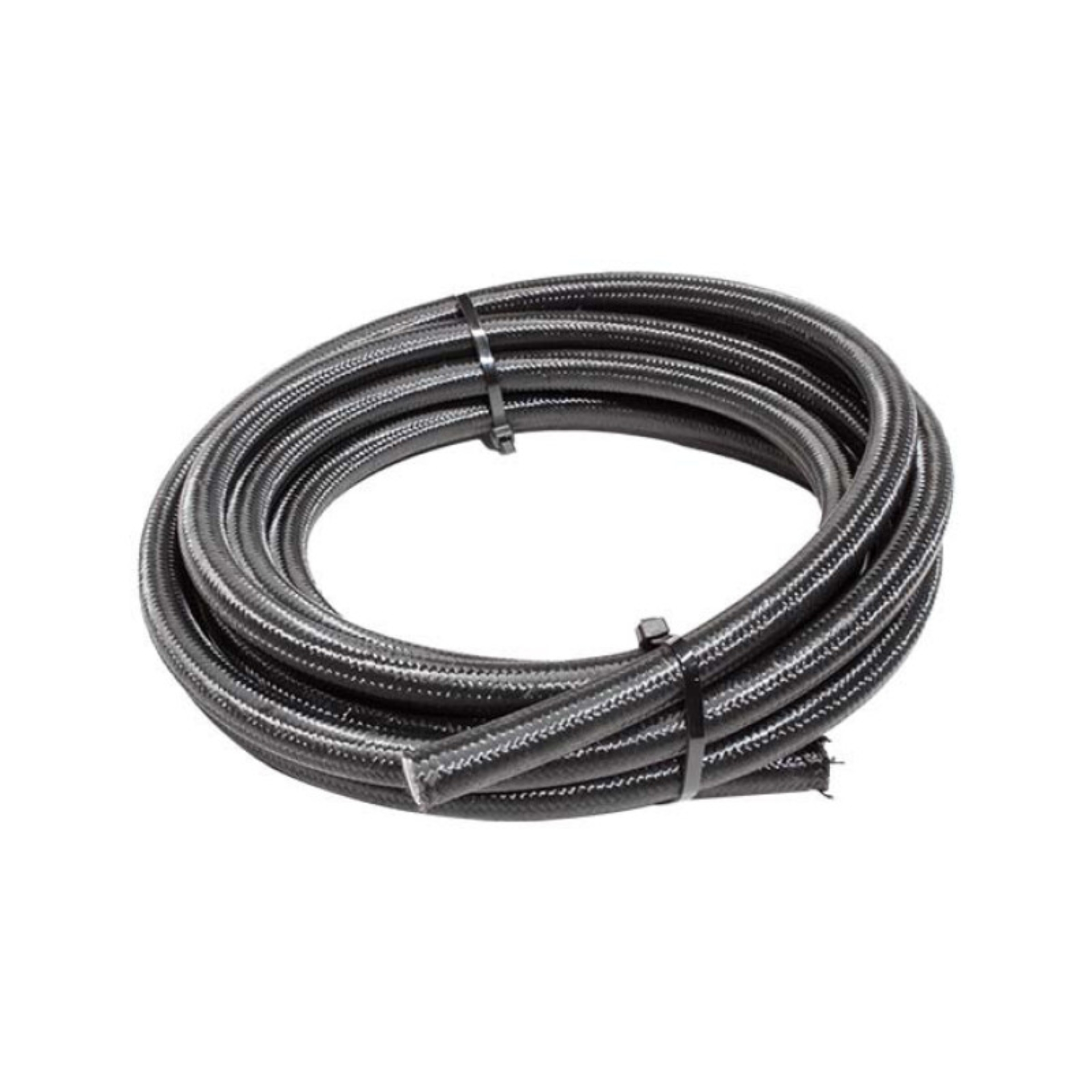 Picture of Snow Performance 12 Black Nylon Braided Stainless PTFE Hose - 15ft