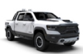 Picture of Rally Armor 21-25 Dodge Ram 1500 TRX Black UR Mud Flap - Red Logo