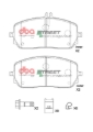 Picture of DBA 2020+ Mercedes-Benz CLA35 AMG 4Matic SP Performance Front Brake Pads