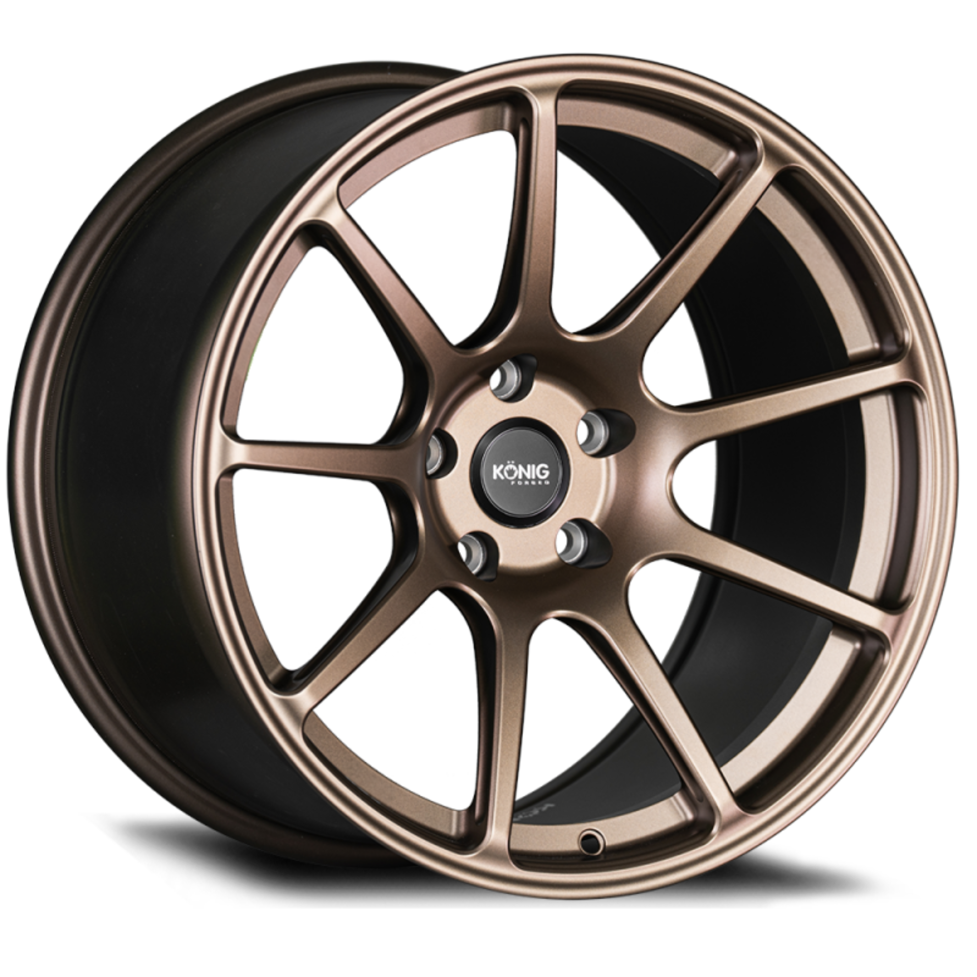 Picture of Konig Forged F5R 18x9 5x112 ET42 Satin Bronze Wheel (Knurled Bead)