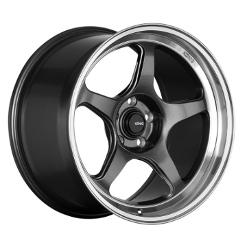 Picture of Konig Hyperspec 17x9 5x100 ET40 Anthracite Metallic Wheel w/ Mirror Machined Lip (Knurled Bead)