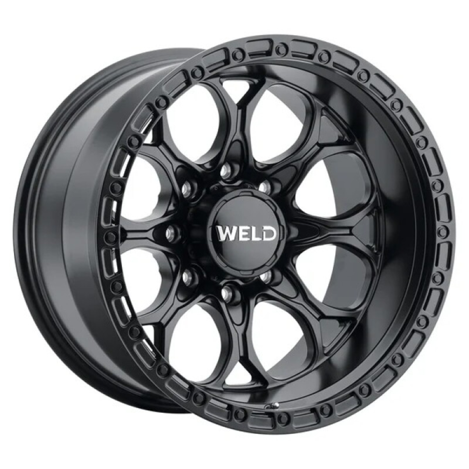 Picture of Weld Off-Road 20x9 / BP 8x180 / ET 00 / BS 5.00 / Ledge 8 Wheels Satin Black / Black Ring 124.3