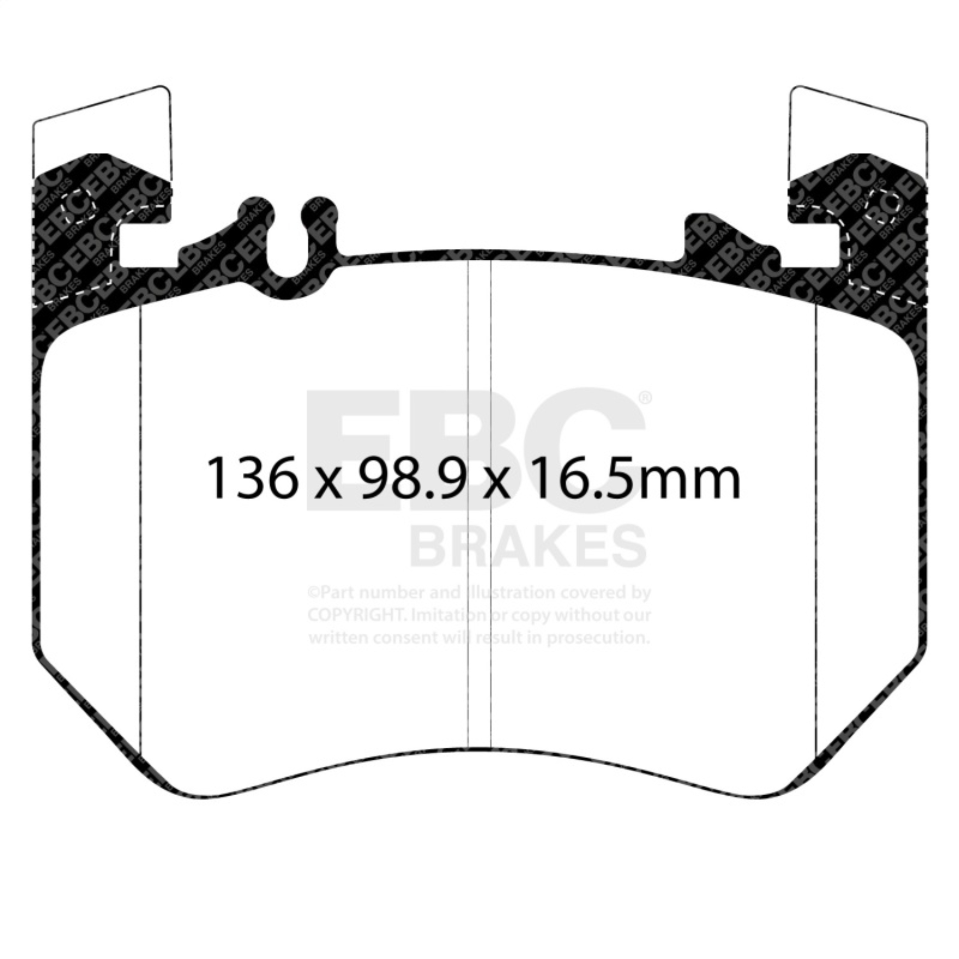 Picture of EBC 2021+ Mercedes-Benz S580 Maybach (W223) 4.0TT Yellowstuff Front Brake Pads