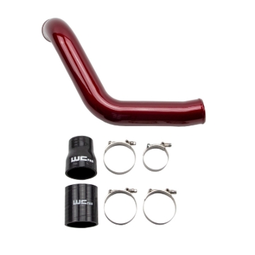 Picture of Wehrli 04-05 Duramax (LLY) Passenger Side 3in Intercooler Pipe - Red