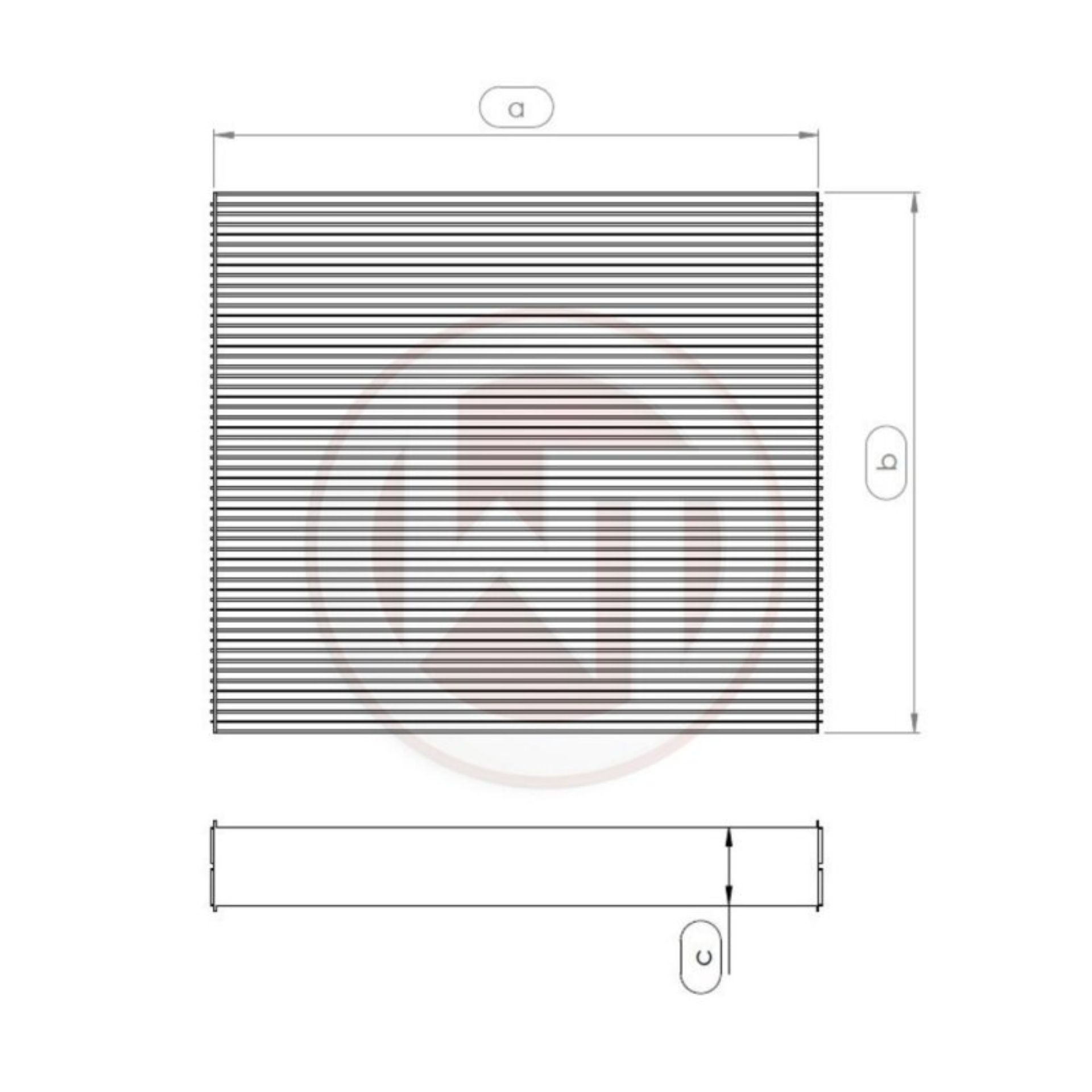 Picture of Wagner Tuning 240x251x52mm Radiator Core