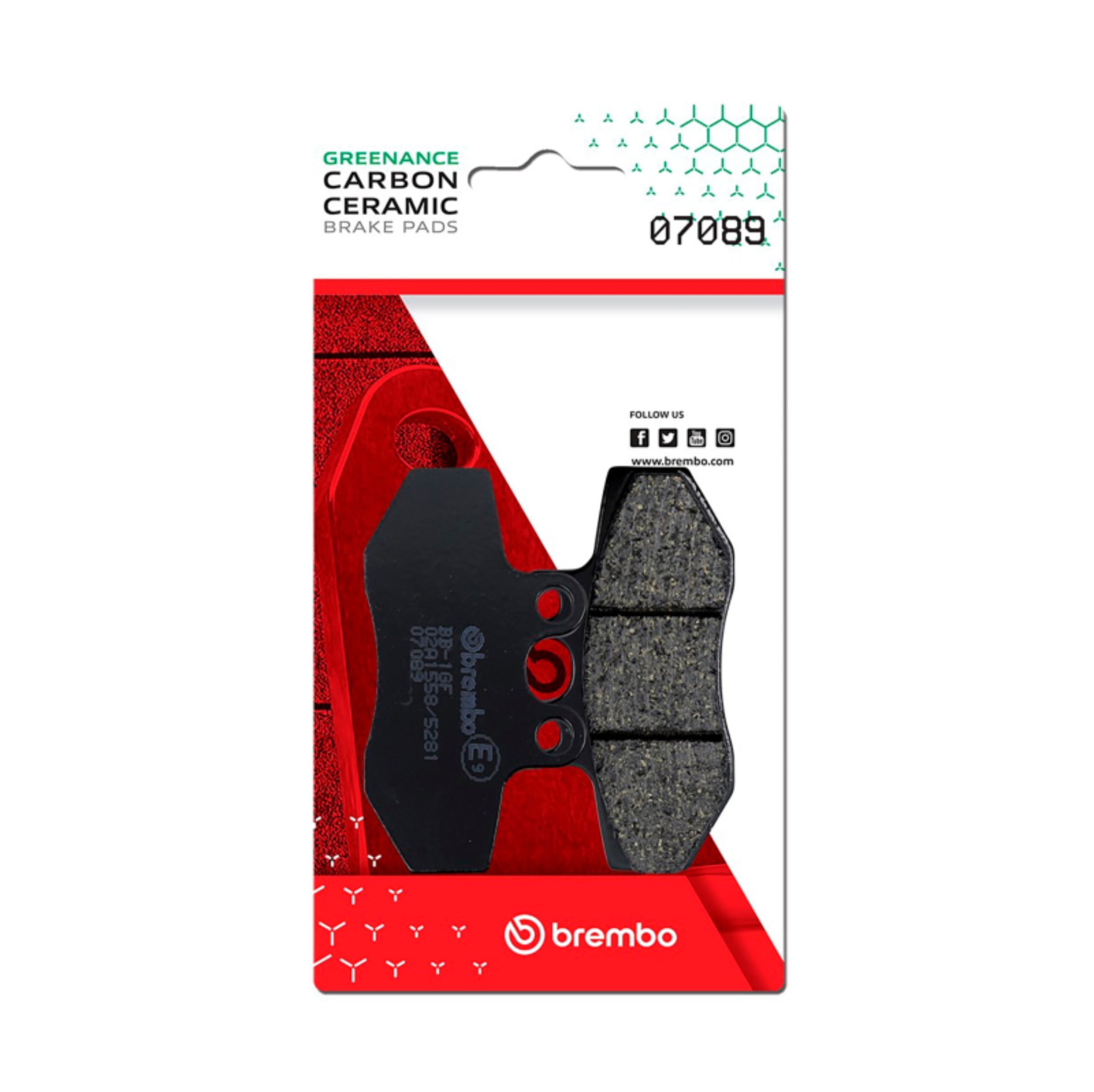Picture of Brembo Aprilia Rx/Tomos 125Se Carbon Ceramic Brake Pad - Front