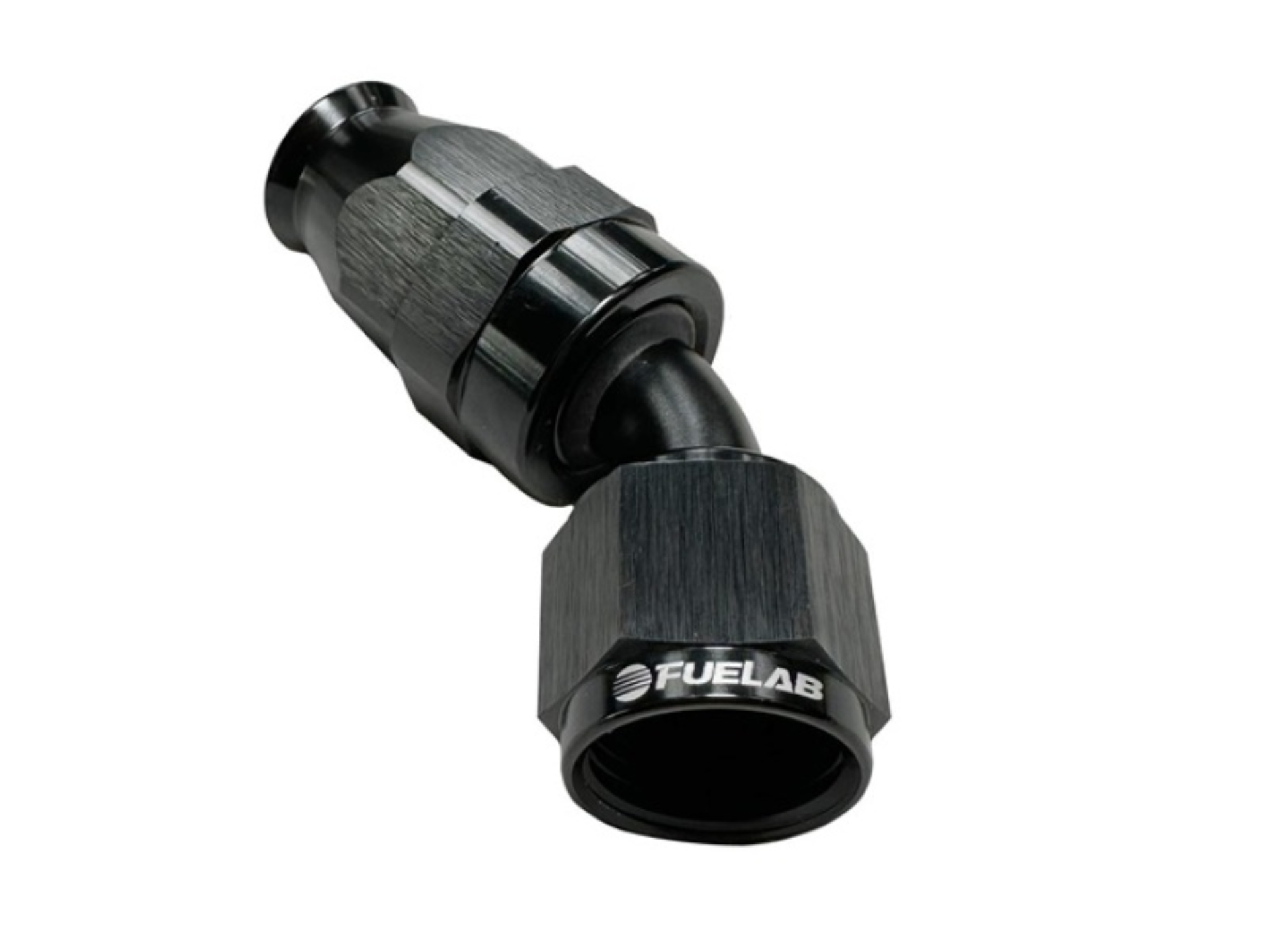 Picture of Fuelab PTFE Swivel Hose End Fitting - 45 Degree - 8AN
