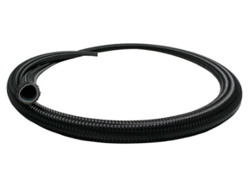 Picture of Fuelab Black Nylon Stainless Steel Braided PTFE Hose - 6AN - 20ft