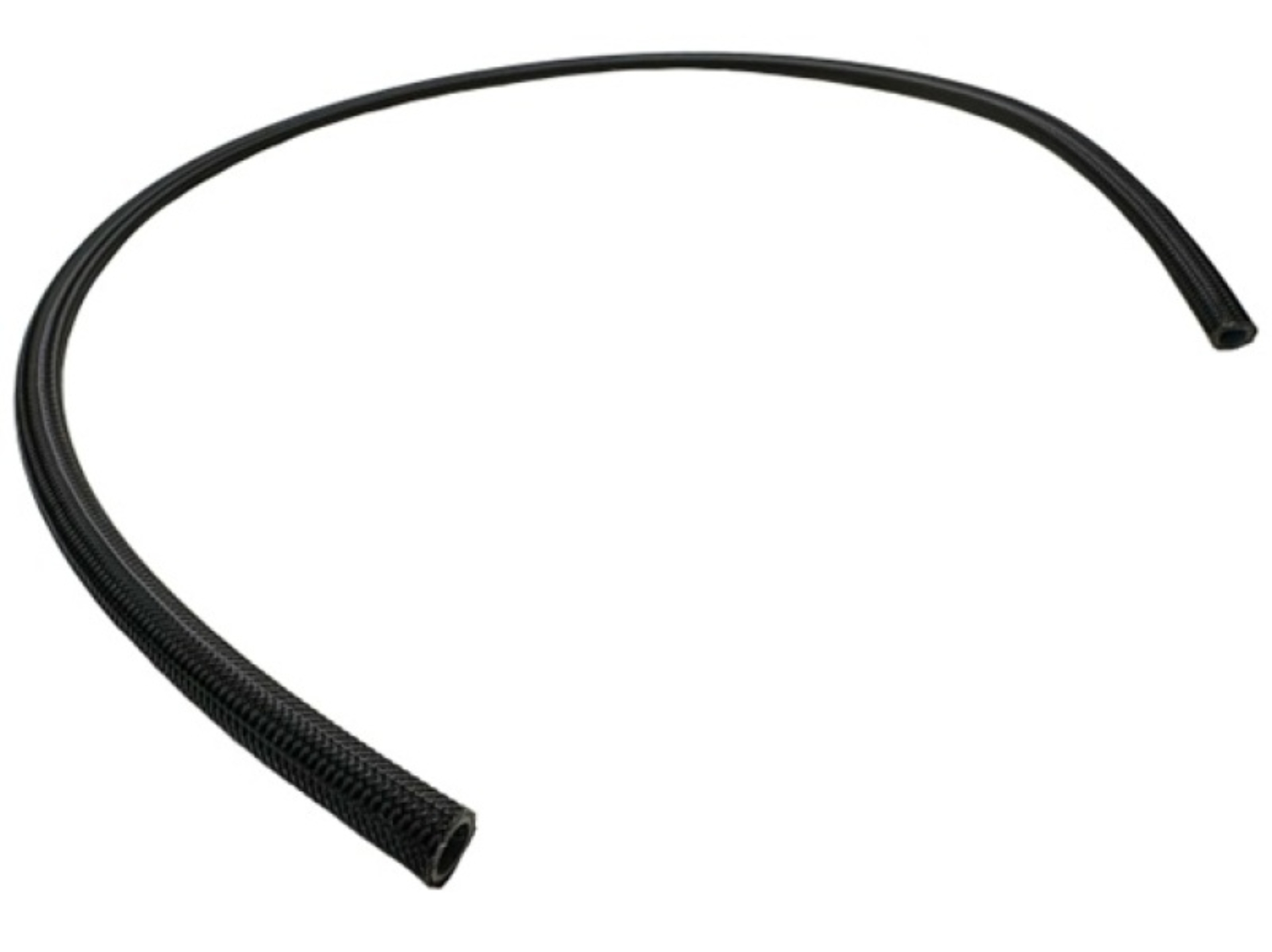 Picture of Fuelab Black Nylon Stainless Steel Braided PTFE Hose - 8AN - 3ft