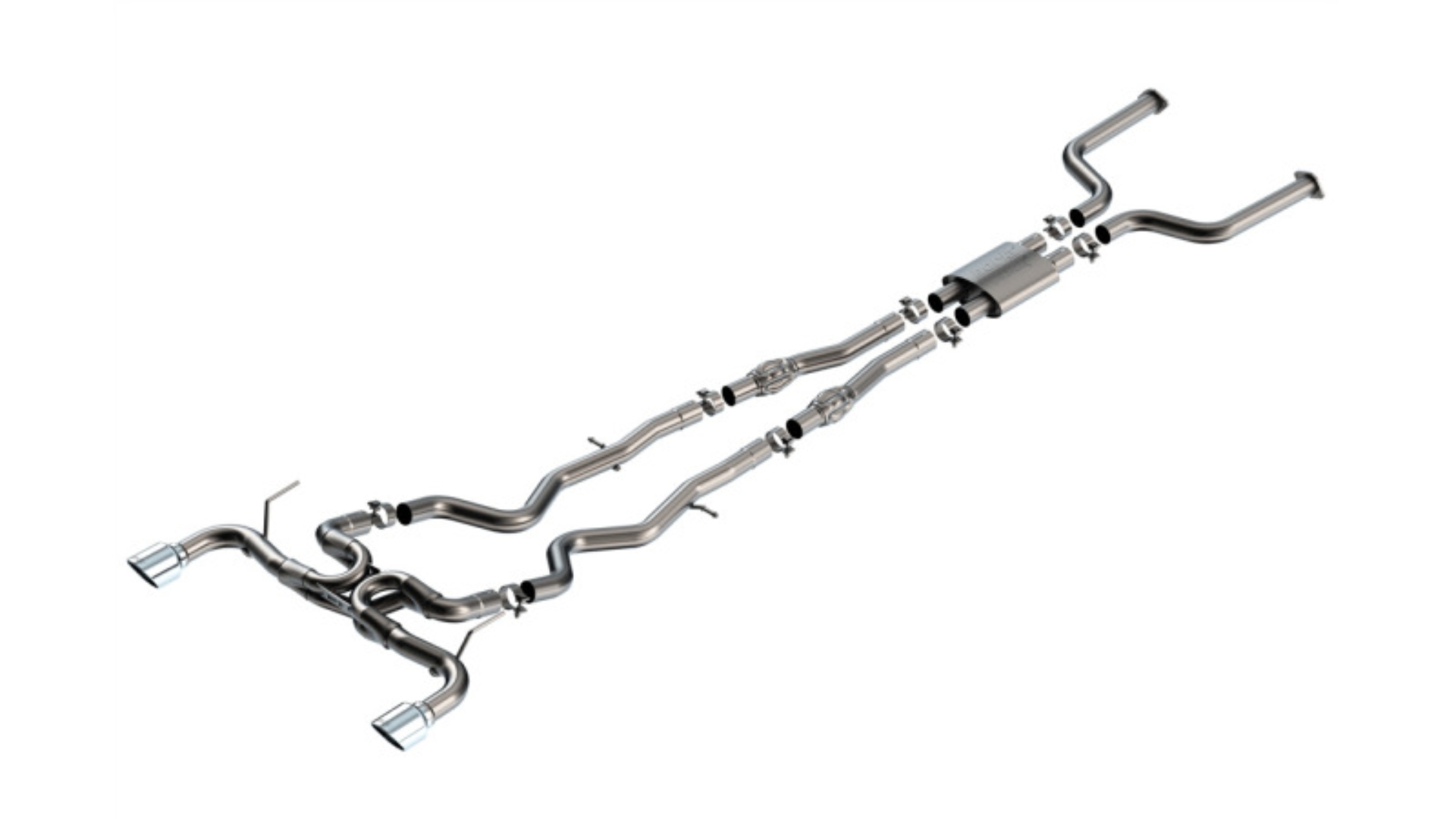 Picture of Borla 16-24 Infinity Q50 (Auto V6) ATAK Cat Back - 4.5in Chrome Tip