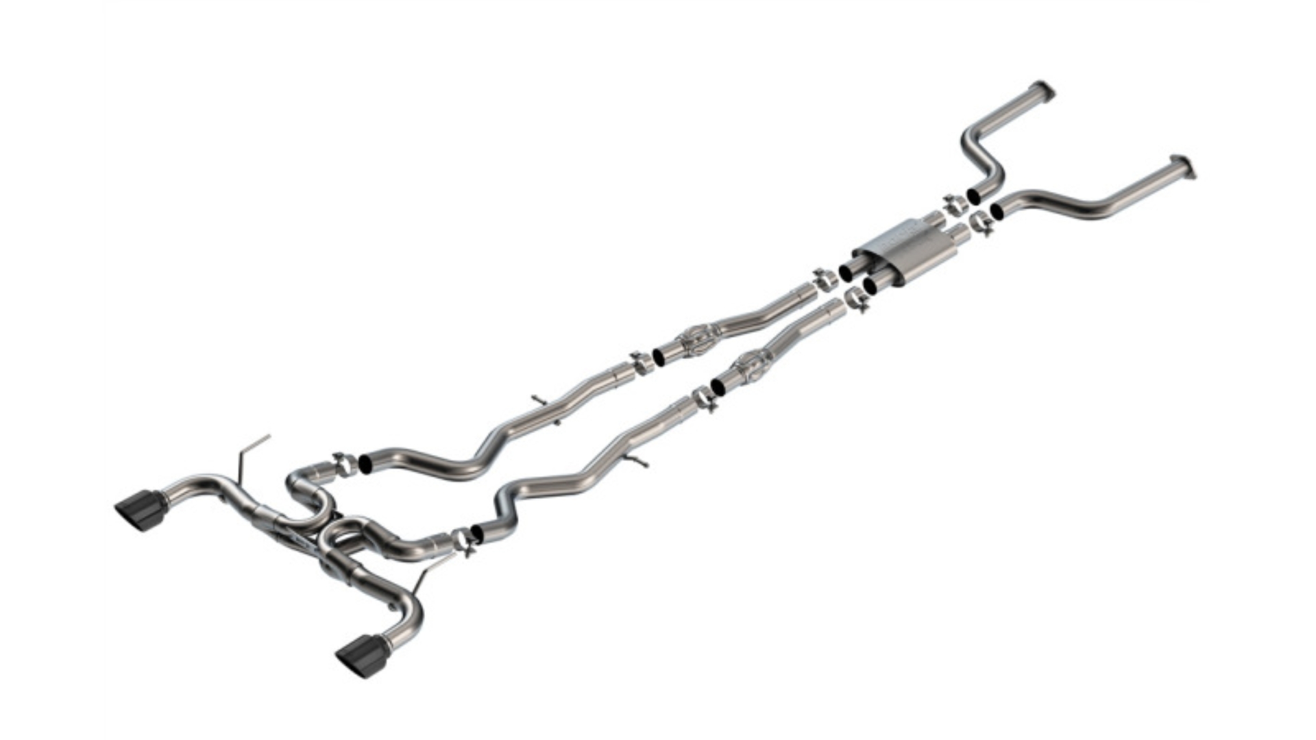 Picture of Borla 16-24 Infinity Q50 (Auto V6) ATAK Cat Back - 4.5in Black Chrome Tip