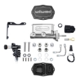 Picture of Wilwood MOPAR Compact Tandem M/C Kit w/ P-Valve & Pushrod 1in Bore - Chrome Powdercoat