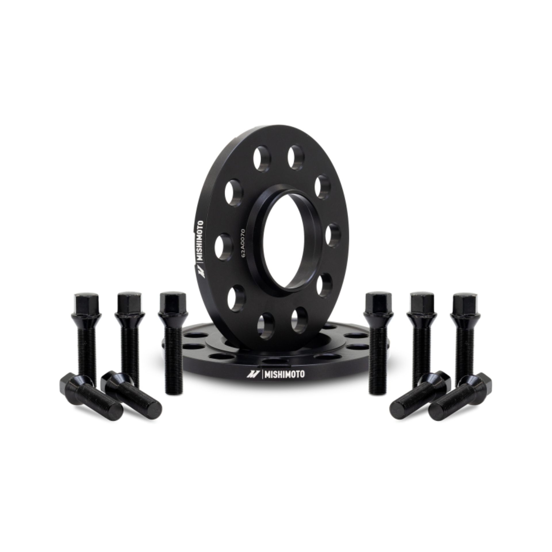 Picture of Mishimoto Wheel Spacers - 5x112 - 66.5 - 12 - M14 - Black
