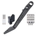 Picture of Wilwood Adjustable 5.5-6.25:1 Ratio Reverse Mount Pedal Replacement Kit - Black E-coat
