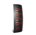 Picture of AlphaRex 09-18 Dodge RAM LUXX-Series LED Taillights Black Red w/Actv Light & SS