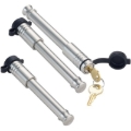Picture of Gen-Y InfiniteRule (2) 5/8in x 3-5/8in Hitch Locks (1) 5/8in x 3-1/8in 2.5in Receiver Lock w/6 Keys
