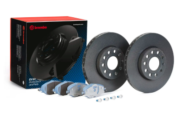 Picture of Brembo OE 12-21 VW Golf VII (5G1, BQ1, BE1, BE2) EV Brake Kit - Left Front/Rear