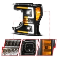 Picture of ANZO 20-22 Ford Super Duty (Halogen) Z-Series Full LED Proj Headlights SeqSig - Driver Side ONLY