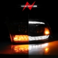 Picture of ANZO 09-19 Dodge RAM 1500 / 10-18 2500/3500 LED Proj Headlights SeqSig Black - Pair