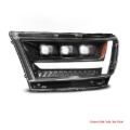 Picture of ANZO 19-24 RAM 1500 (New Body/OE Halogen) Full LED Proj Headlights DRL/SeqSig Black - Driver Side