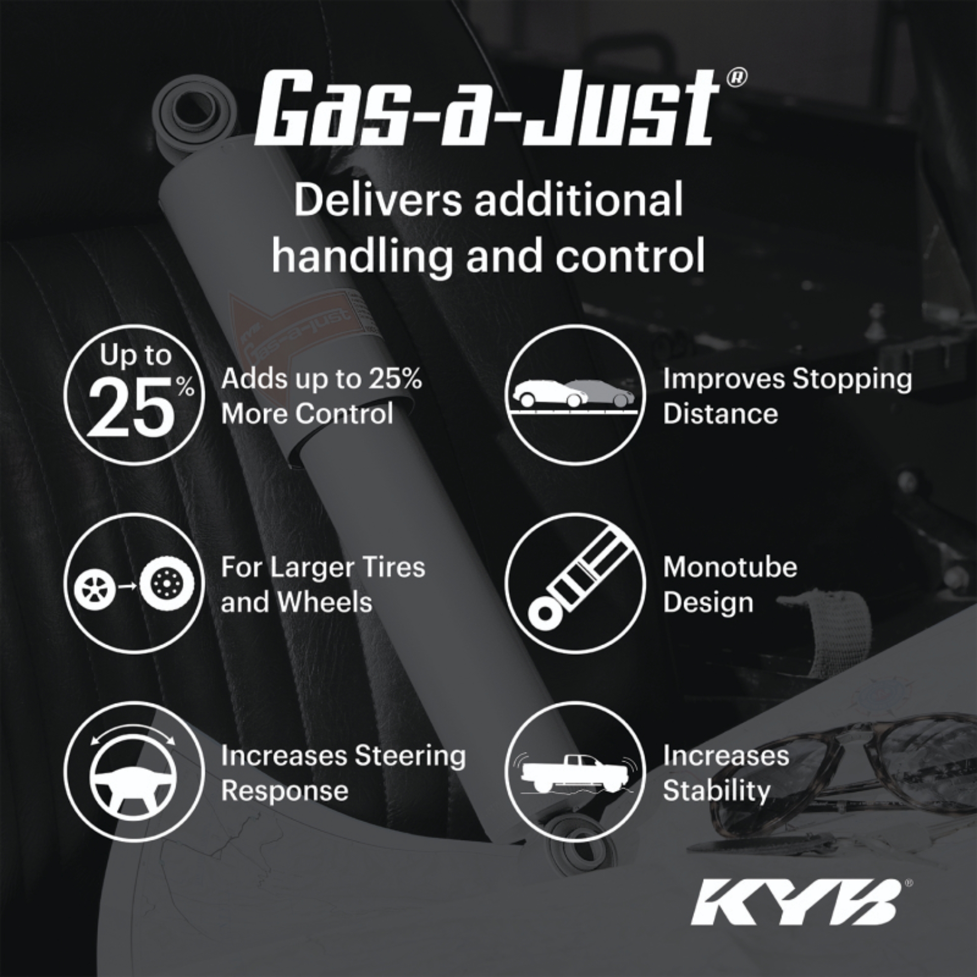 Picture of KYB 16-23 Toyota Tacoma 4WD/RWD Gas-A-Just Front Strut