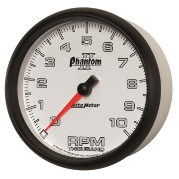 Picture of Autometer Phantom II 5in Electrical 10K RPM In-Dash Tachometer