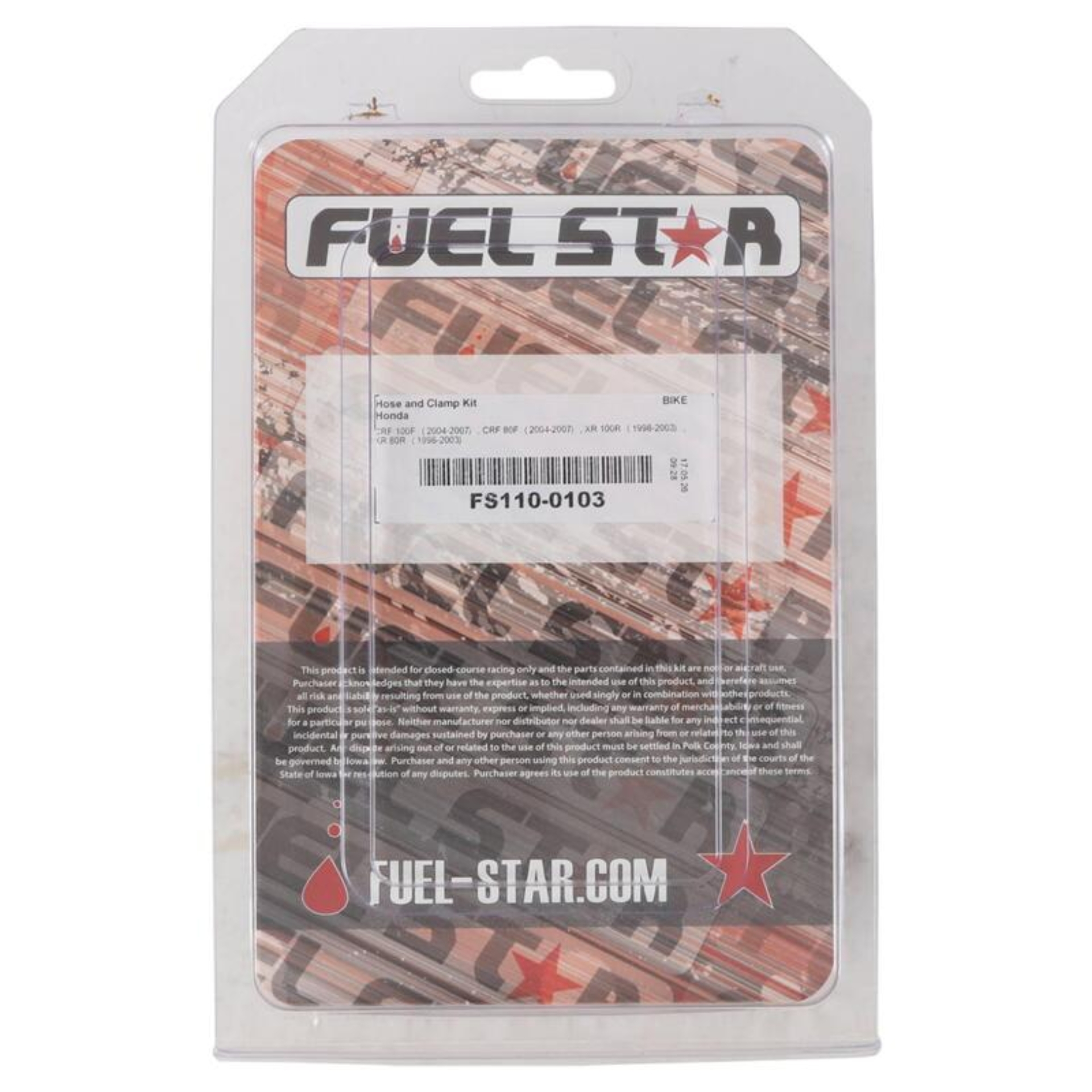 Picture of All Balls Racing 04-07 CRF 100 F/04-07 CRF 80 F/98-03 XR 100 R Hose & Clamp Kit