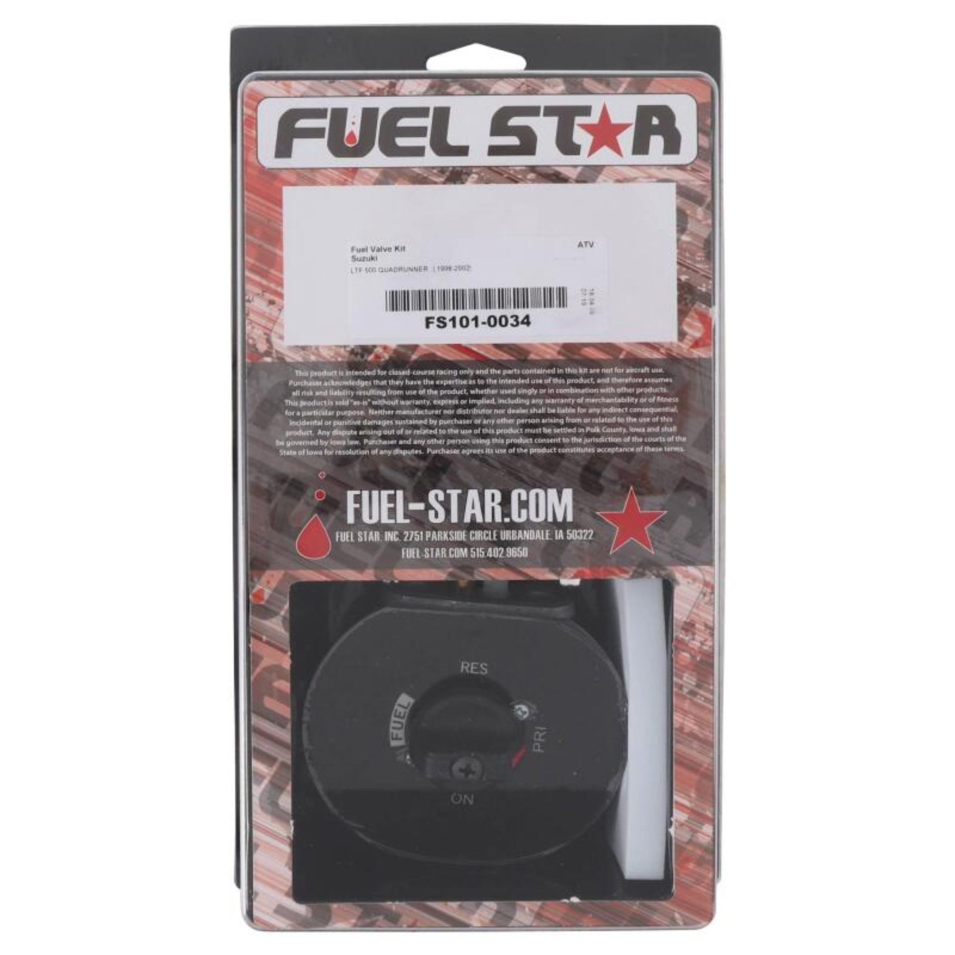 Picture of All Balls Racing 1999/01-02 LT-F 500 QuadRunner 4x4 Manual Fuel Valve Kit
