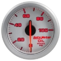 Picture of Autometer Airdrive 2-1/6in Oil Pressure Gauge 0-100 PSI - Silver