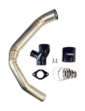 Picture of Torque Solution 15-21 Subaru WRX Top Mount Charge Pipe - Titanium Brushed / Raw