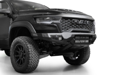 Picture of Addictive Desert Designs 25+ RAM 1500 RHO Bomber Front Bumper (20 Inch Lights)