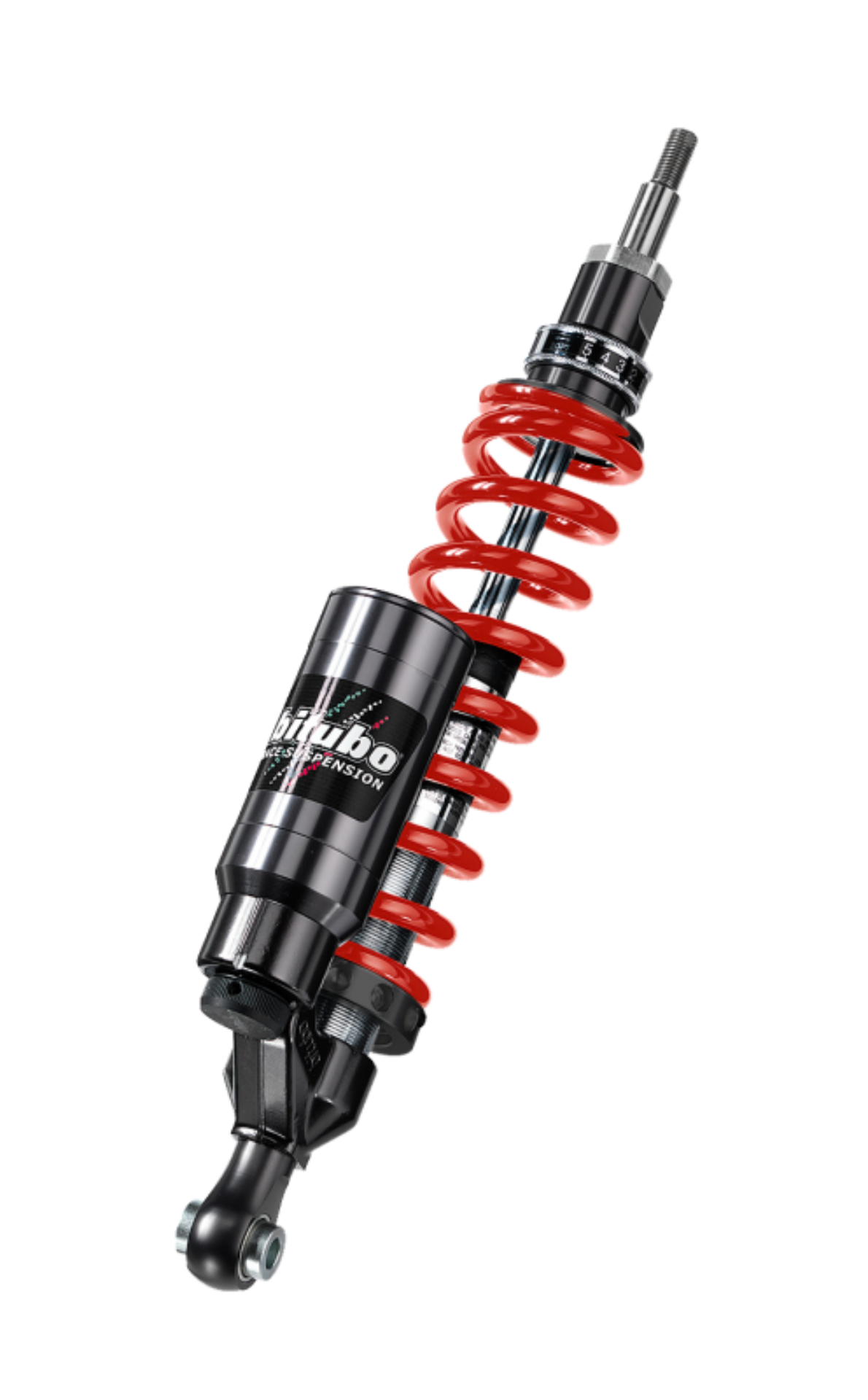 Picture of Bitubo WAT1 Monoshock Adjustable: Spring Preload, Rebound, Compression, Length, Red Spring