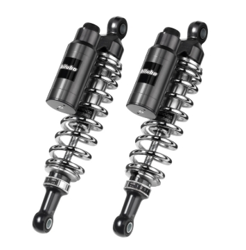 Picture of Bitubo WMT0 Twinshocks Adj.: Spring Preload, Reb., Comp., Length 380mm, Piggyback Tank Chr Edition