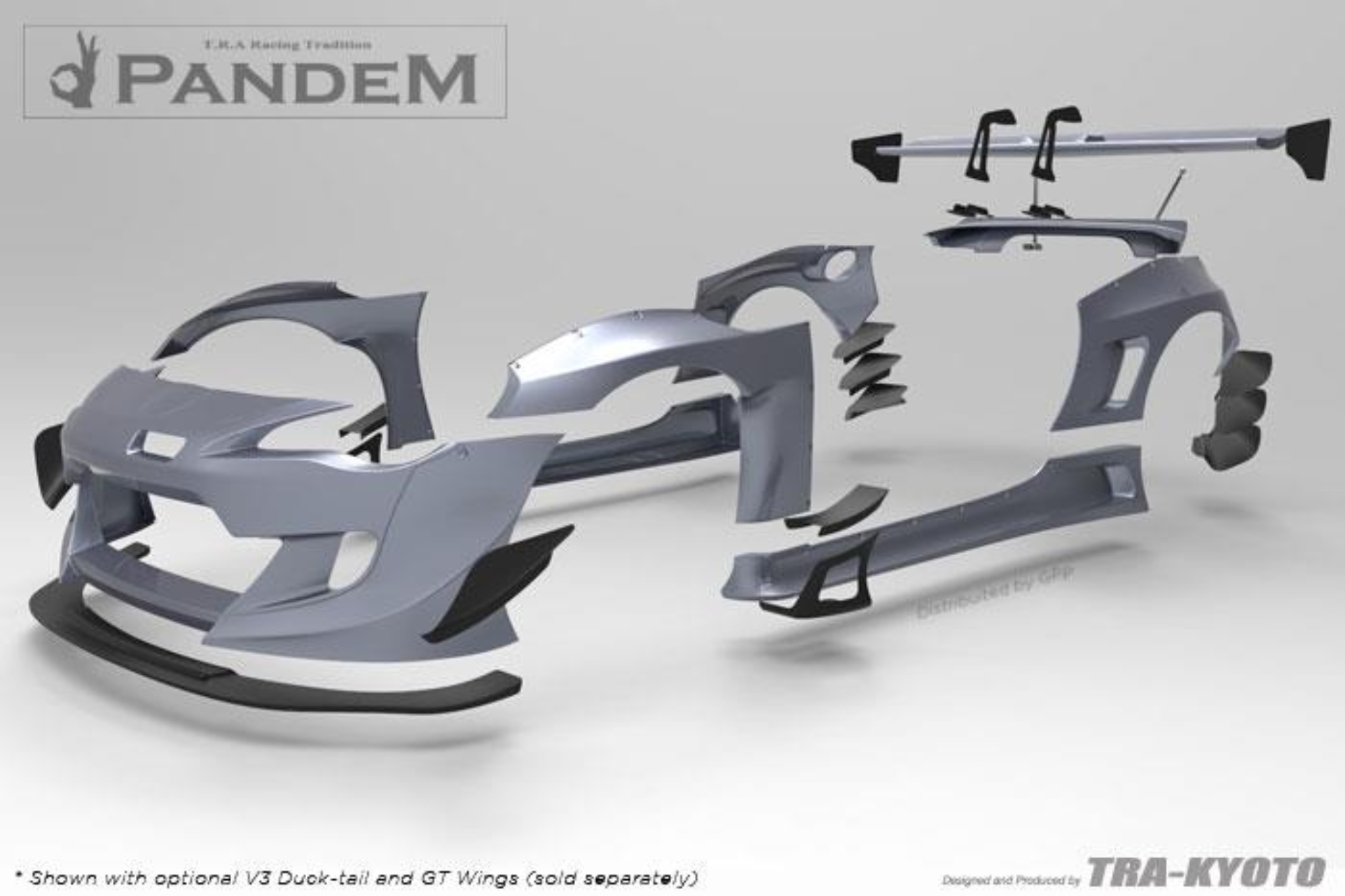 Picture of GReddy Scion FR-S Pandem Wide Body V3 Side Canards