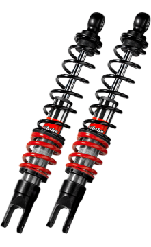 Picture of Bitubo YGB0 Twinshocks Rear Adjustable: Spring Preload, Red And Black Springs