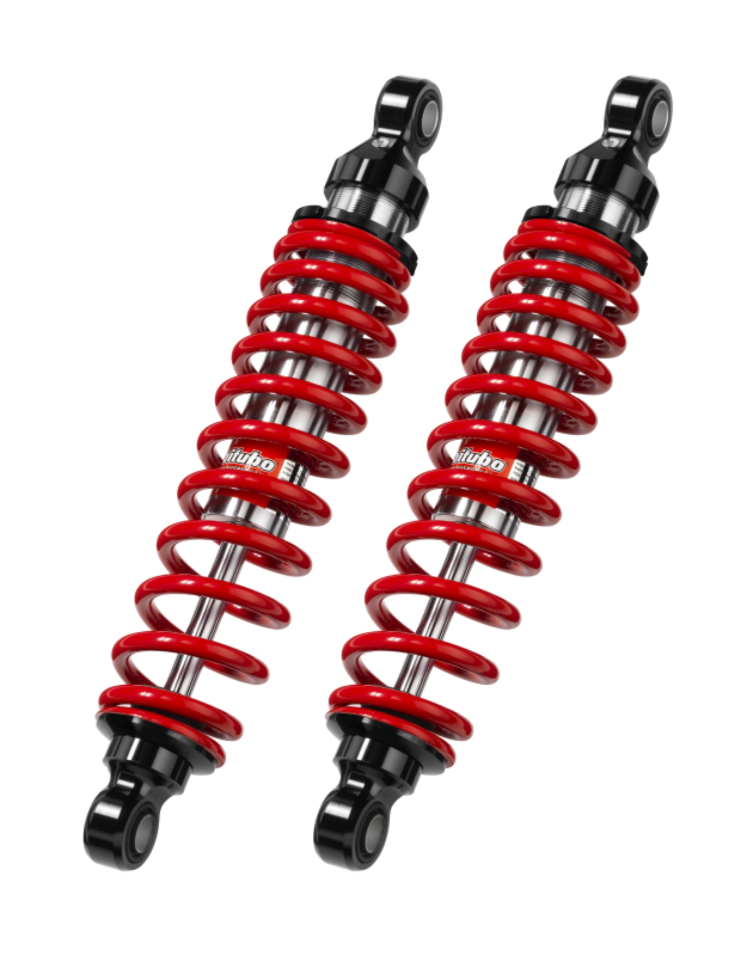 Picture of Bitubo WMB0 Twinshocks Adjustable: Spring Preload, Length 322mm, Red Spring