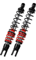 Picture of Bitubo YRB0 Twinshocks Front Adjustable: Spring Preload, Red And Black Springs