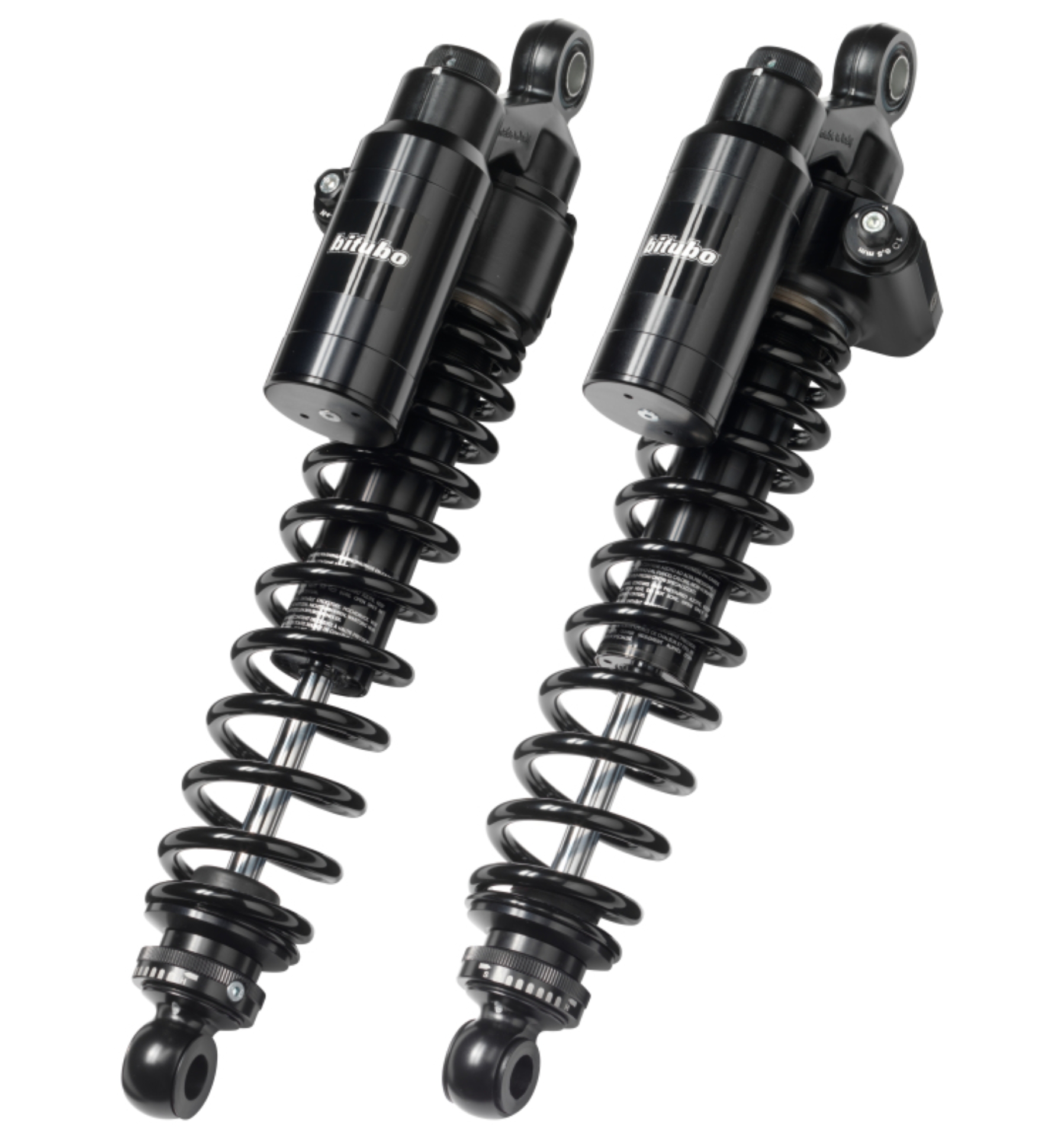 Picture of Bitubo WMT2 Twinshocks Adj.: Spring Prld, Reb, Comp, Lgth 341mm,Std -10mm, Piggyback Tnk,Dk Edition