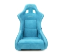 Picture of NRG FRP Bucket Seat (Medium) Prisma-Chromatic Dark Teal Vegan Suede w/ Chameleon Back