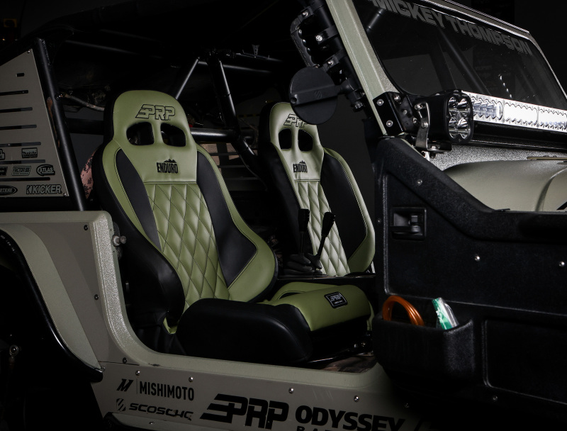 Picture of PRP 03-06 Jeep Wrangler TJ Enduro Elite Suspension Seat Crawl Edition - Black (Pair)