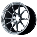 Picture of Advan RZ-DF2 19x9.5 / 5x120 BP / +44 Offset / 72.5 HB - Diamond Cut & Hyper Platinum Black