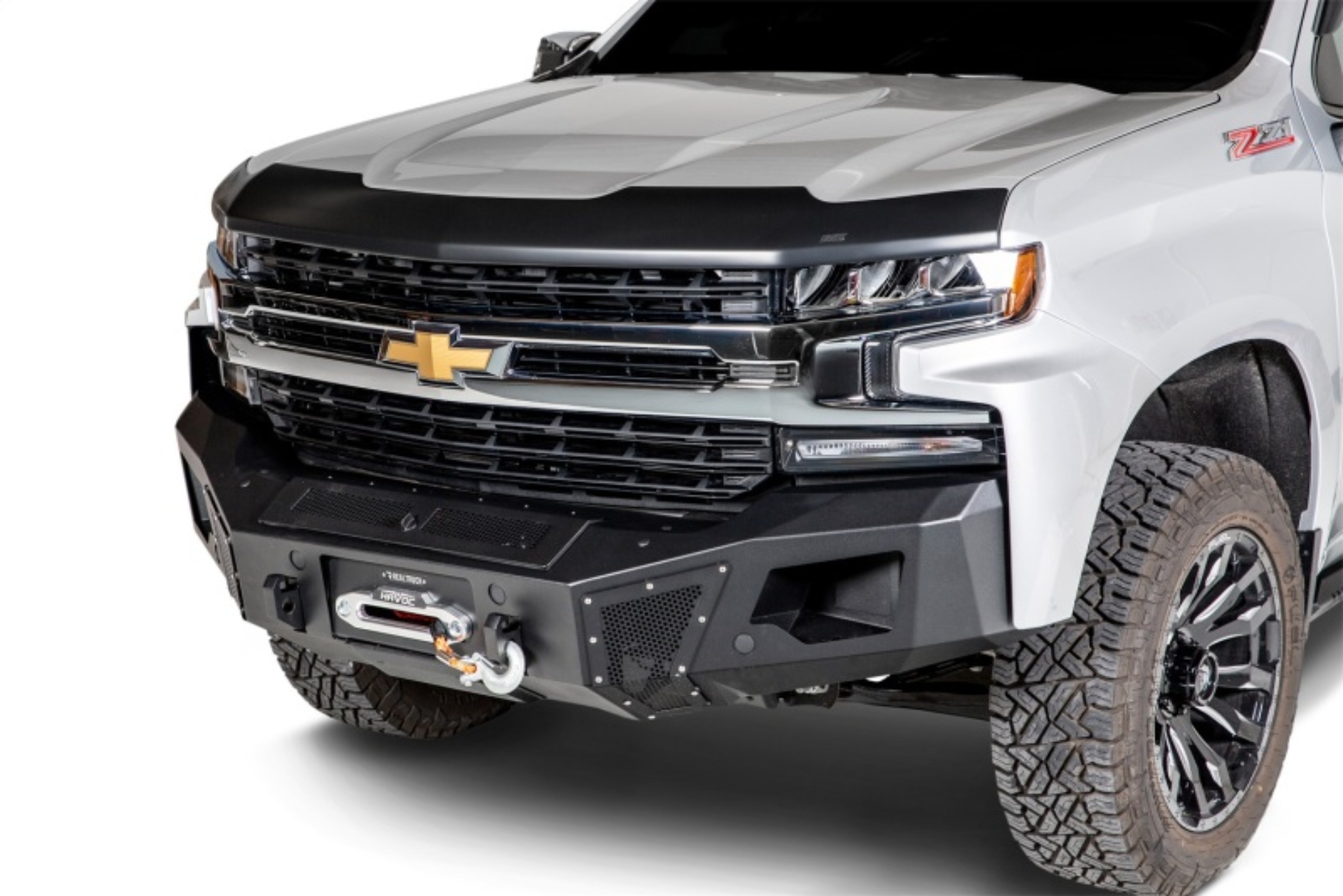 Picture of Husky Liners 16-18 Chevy Silverado 1500 Aeroskin Hood Protector - Matte Black