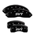 Picture of MGP 4 Caliper Covers Engraved Front & Rear SVT Black finish silver ch