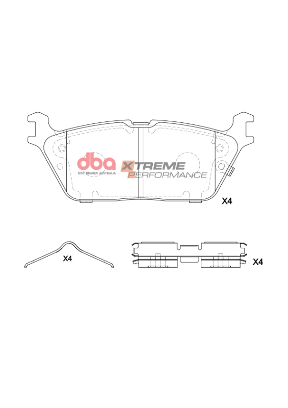 Picture of DBA 19-22 Ram 1500 (New Body Style) XP Performance Rear Brake Pads