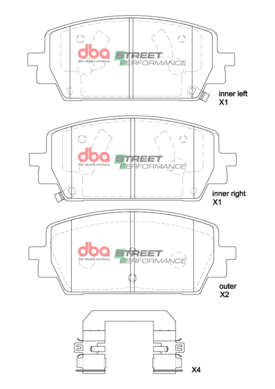 Picture of DBA 2021+ Genesis G80 2.5T AWD SP Performance Front Brake Pads