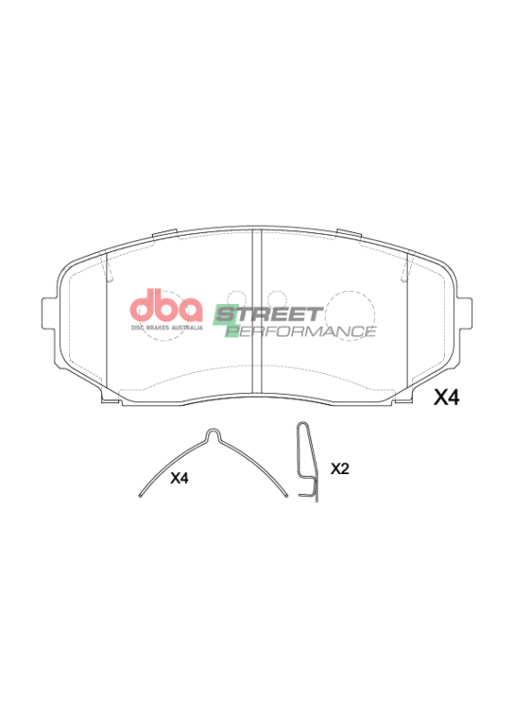 Picture of DBA 2018+ Mitsubishi Eclipse Cross SP Performance Front Brake Pads